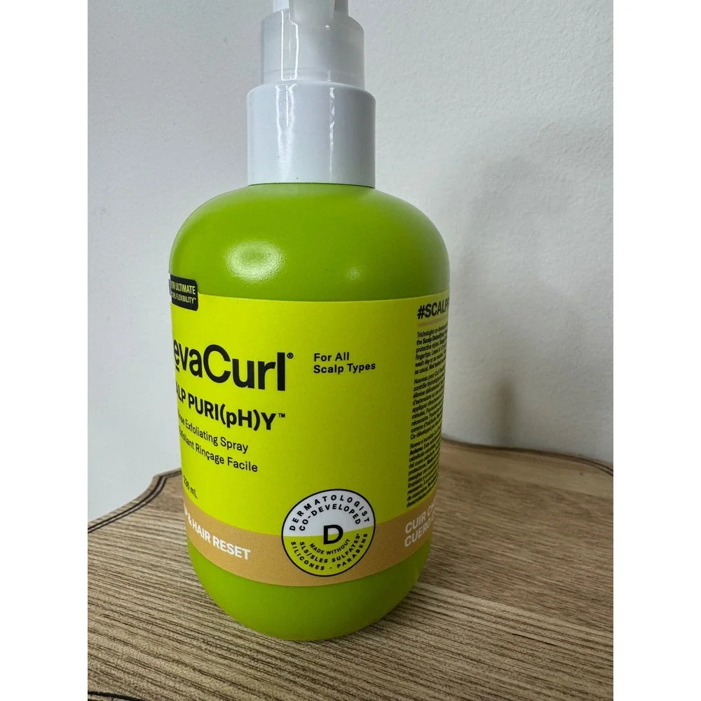 DevaCurl Scalp Puri(ph)y Easy-Rinse Exfoliating Spray 8oz Scalp Hair Reset NEW